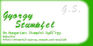 gyorgy stumpfel business card